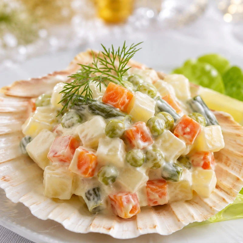 Coquilles macédoine